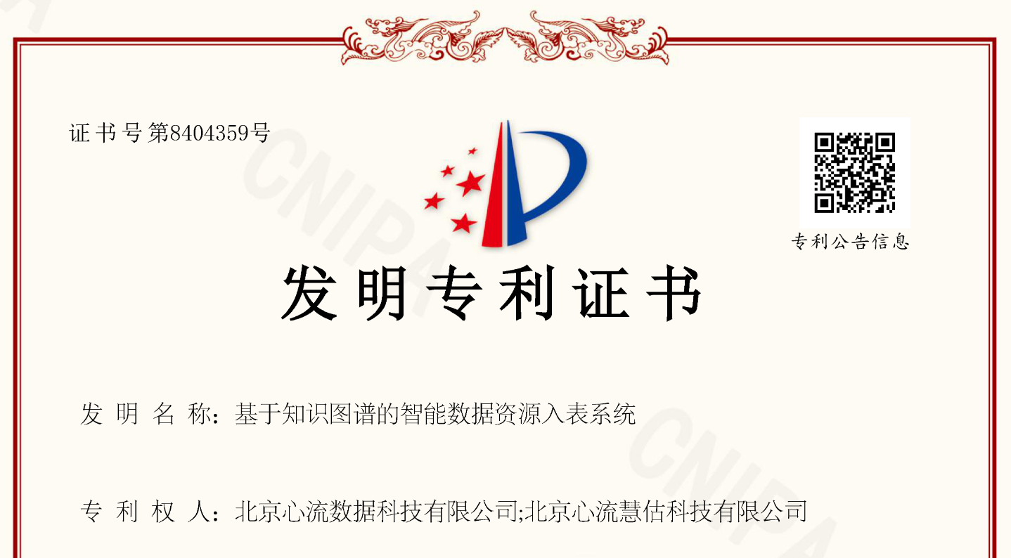 喜讯 | 国家专利认证!心流集团用Ai解锁数据资产价值新时代-心流