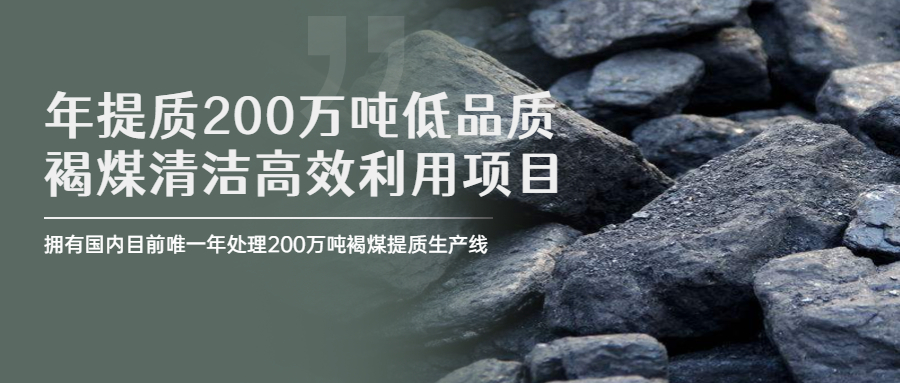 优质项目推介 | 年提质200万吨低品质褐煤，可自我复制但难以模仿-心流